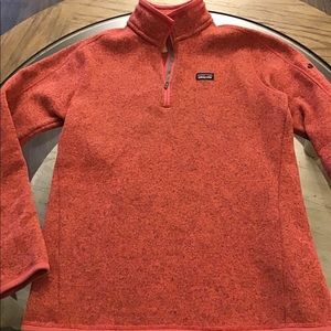 Pink women’s Patagonia fleece